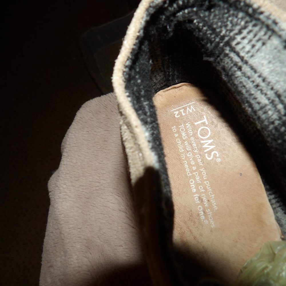 Toms Wedge Heel Lace Booties Sz W12 - Picture 9 of 9